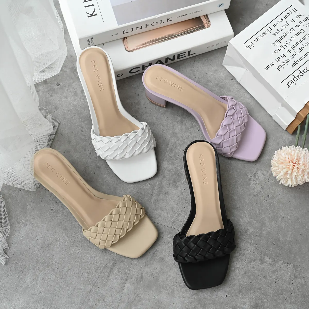 Red Wine Thea Heels — Heels